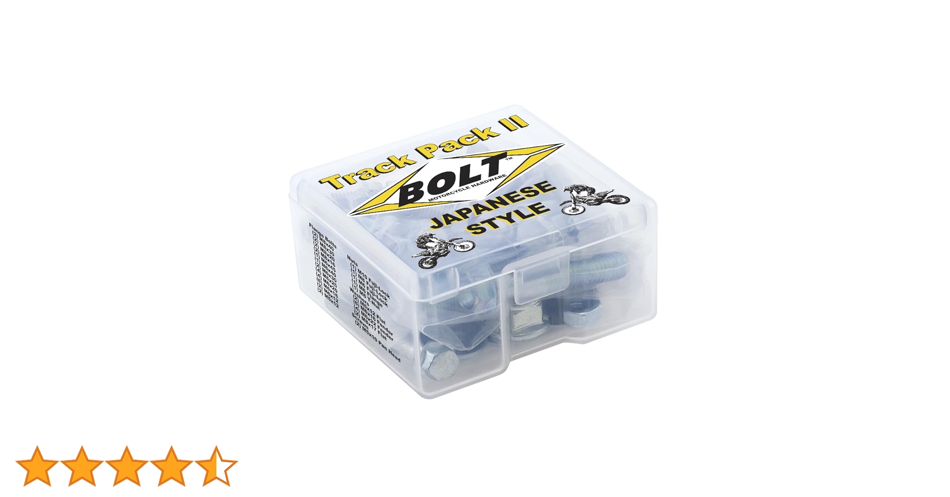 Bolt Motorcycle Hardware (54TRKPK) Japanese Track Pack II